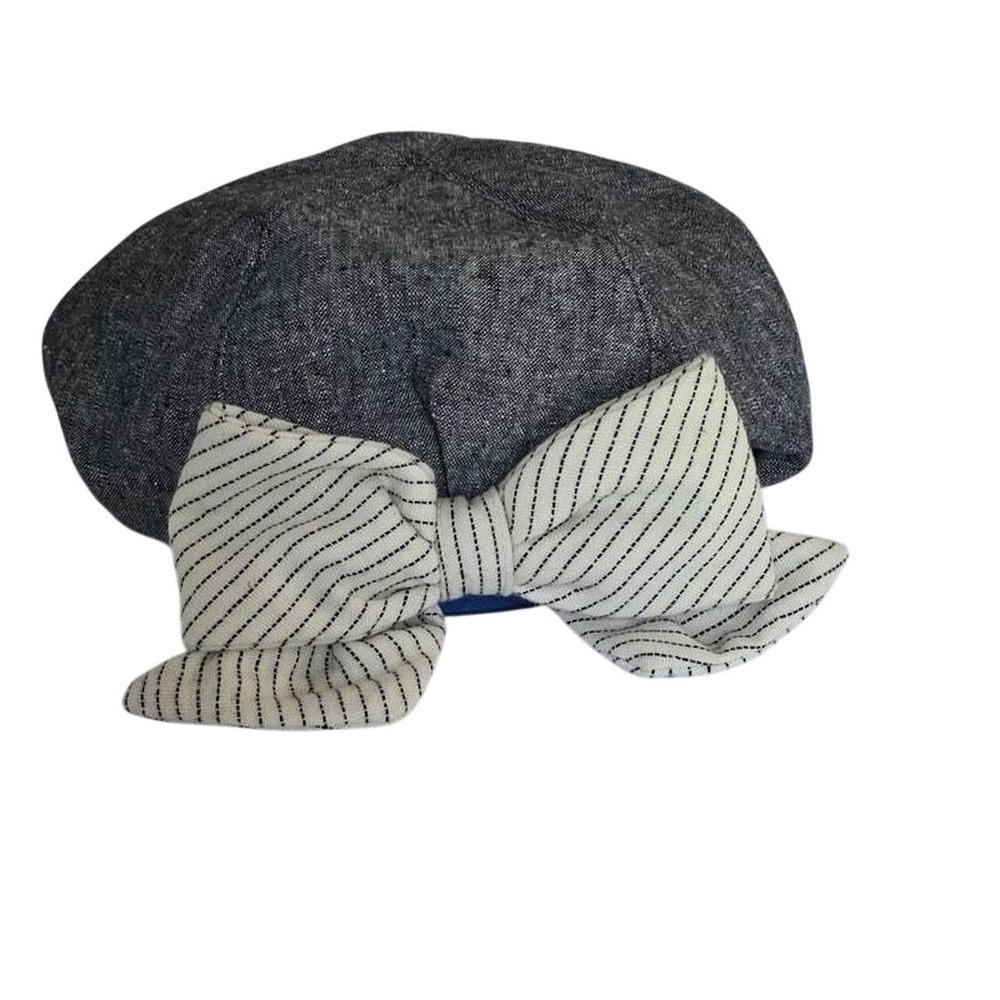 Oversize Bow Tweed Beret Hat Sand Diego Hat Co Academia Cute Cottagecore